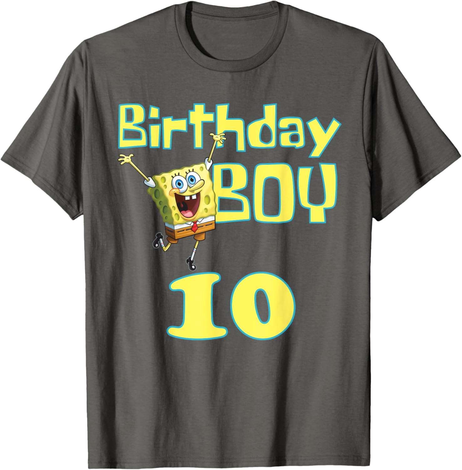 Mademark SpongeBob SquarePants Birthday Boy 10 T-Shirt for Kids - 8