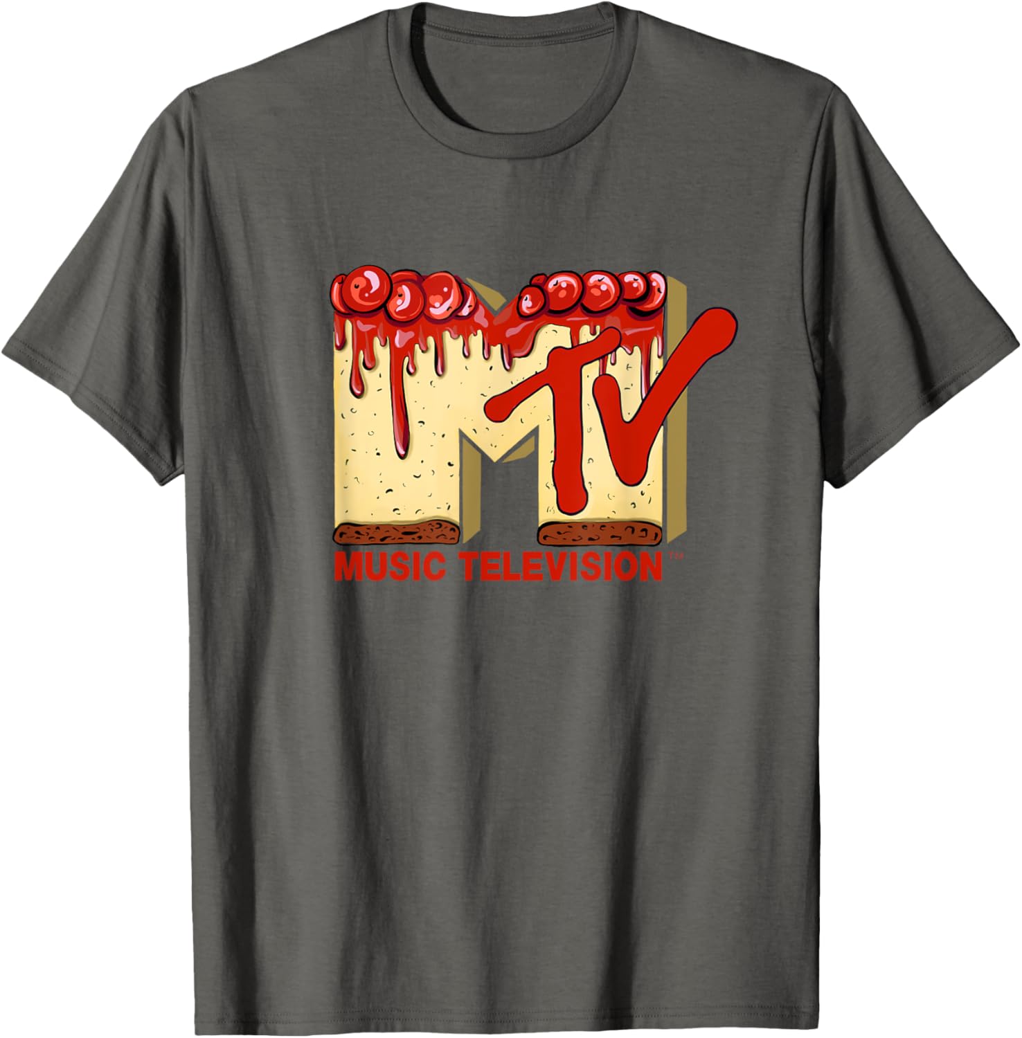 Mademark x MTV Cherry Pie Cake T-Shirt - Original MTV Logo Apparel - 3