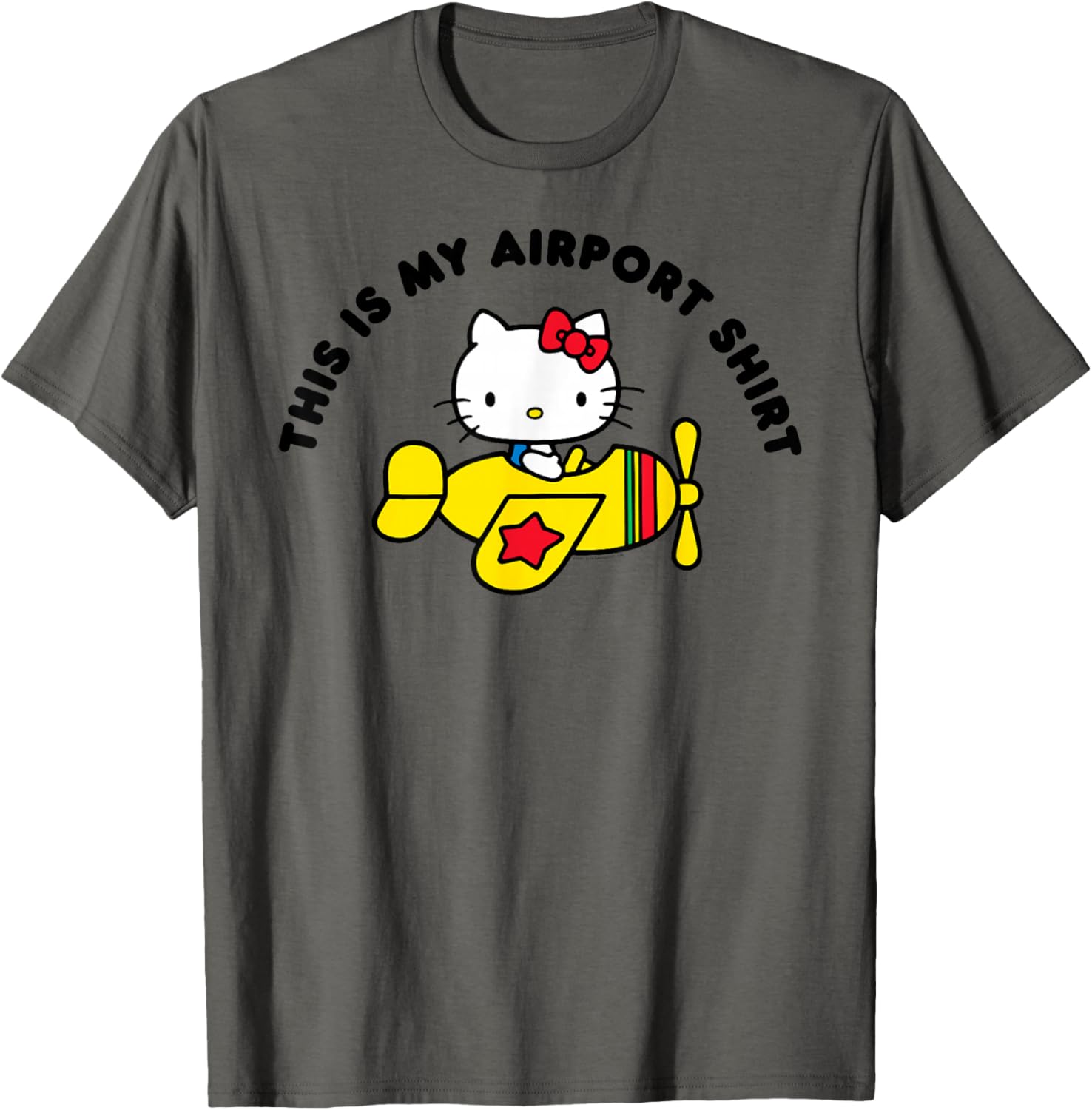 Hello Kitty Airport Tee Shirt Cute Graphic Top for Fans and Travel Lovers - 23