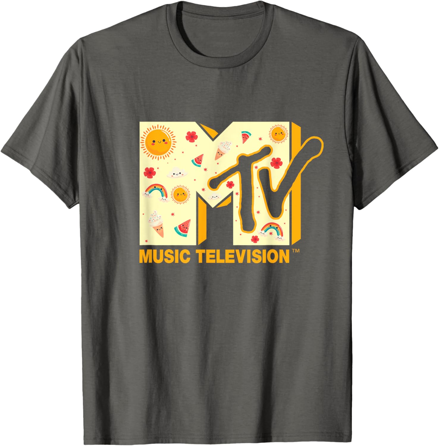 Mademark x MTV Summer T-Shirt Featuring Iconic MTV Logo for Fun Style - 10