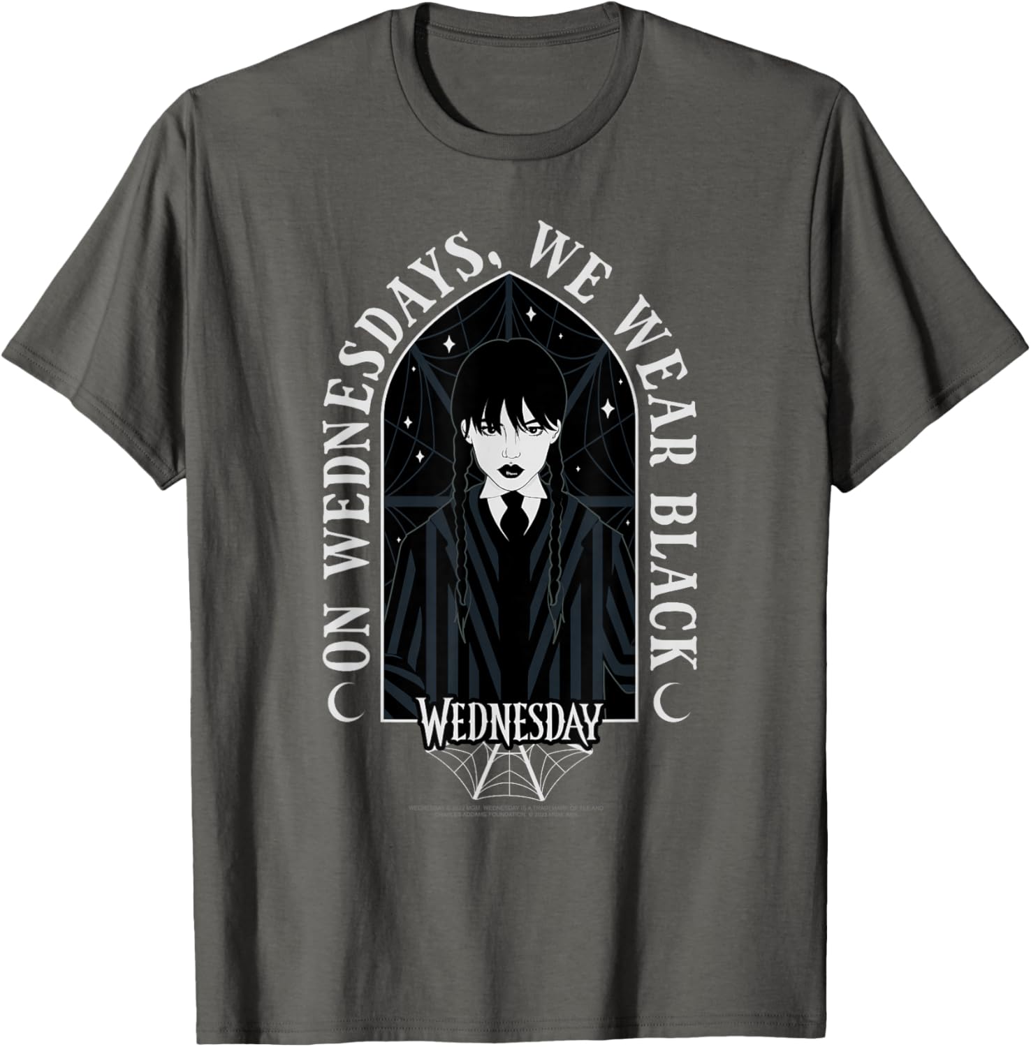 Wednesday On Wednesdays We Wear Black Goth T-Shirt for Stylish Looks - 11