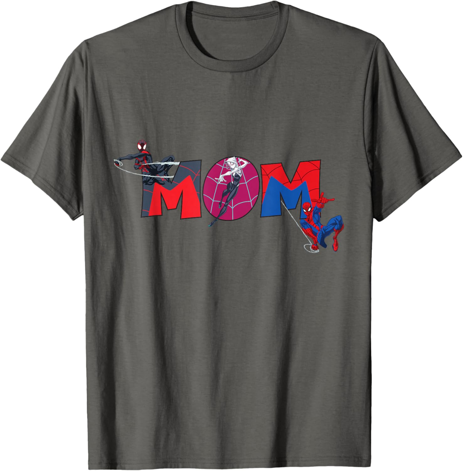 Marvel Spider-Man Trio Mom T-Shirt for Mother's Day Family Trip - 16