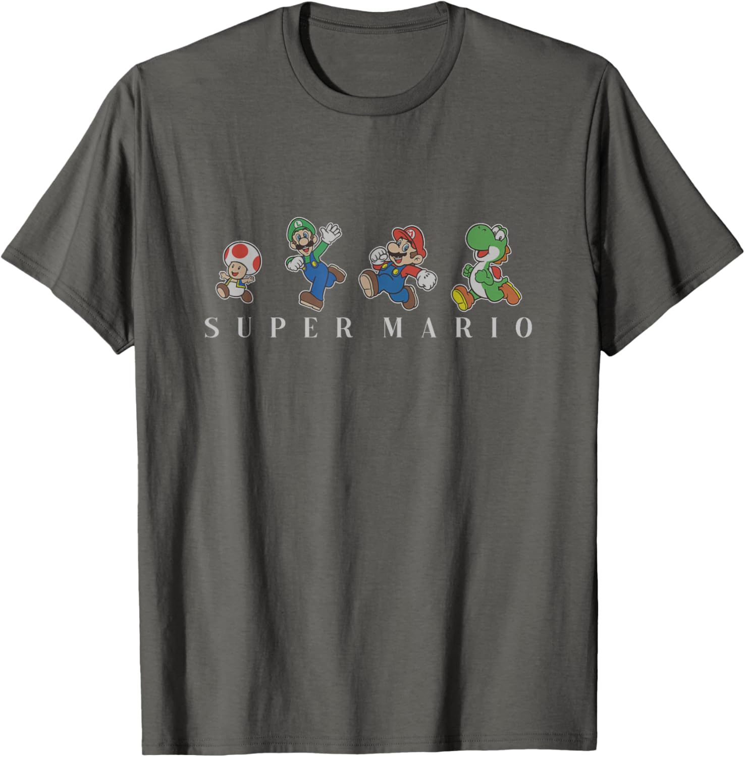 Super Mario Character Line Up T-Shirt for Gaming Fans and Collectors - 2