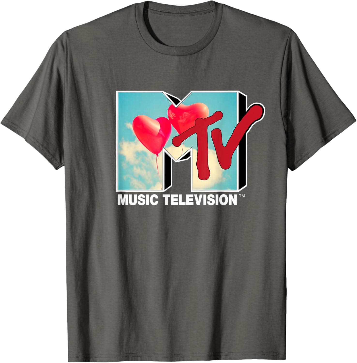 Mademark x MTV Red Heart Balloon T-Shirt for Trendy Fashion Lovers - 7