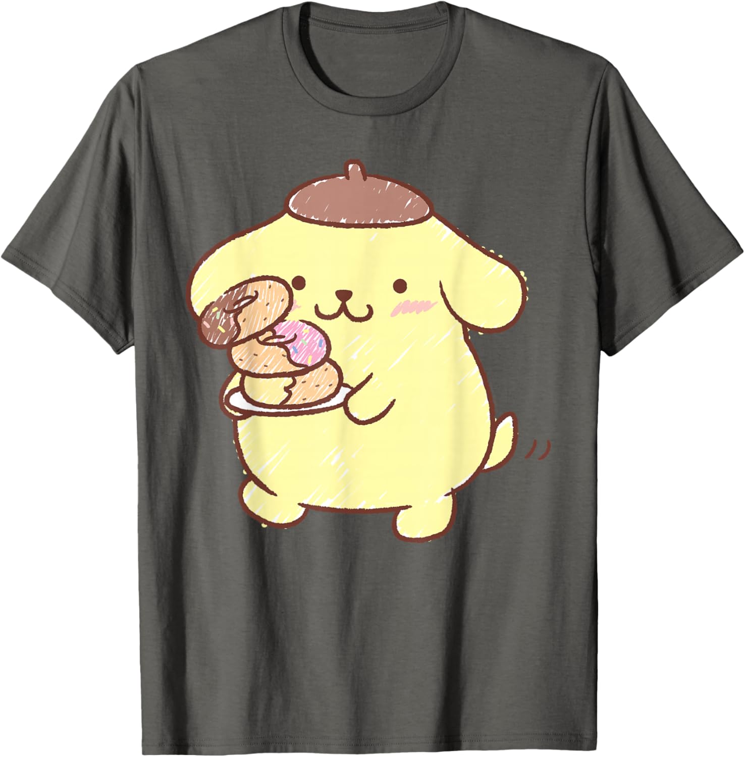 Pompompurin Donuts T-Shirt Cute & Comfy Clothing for Fans - 17