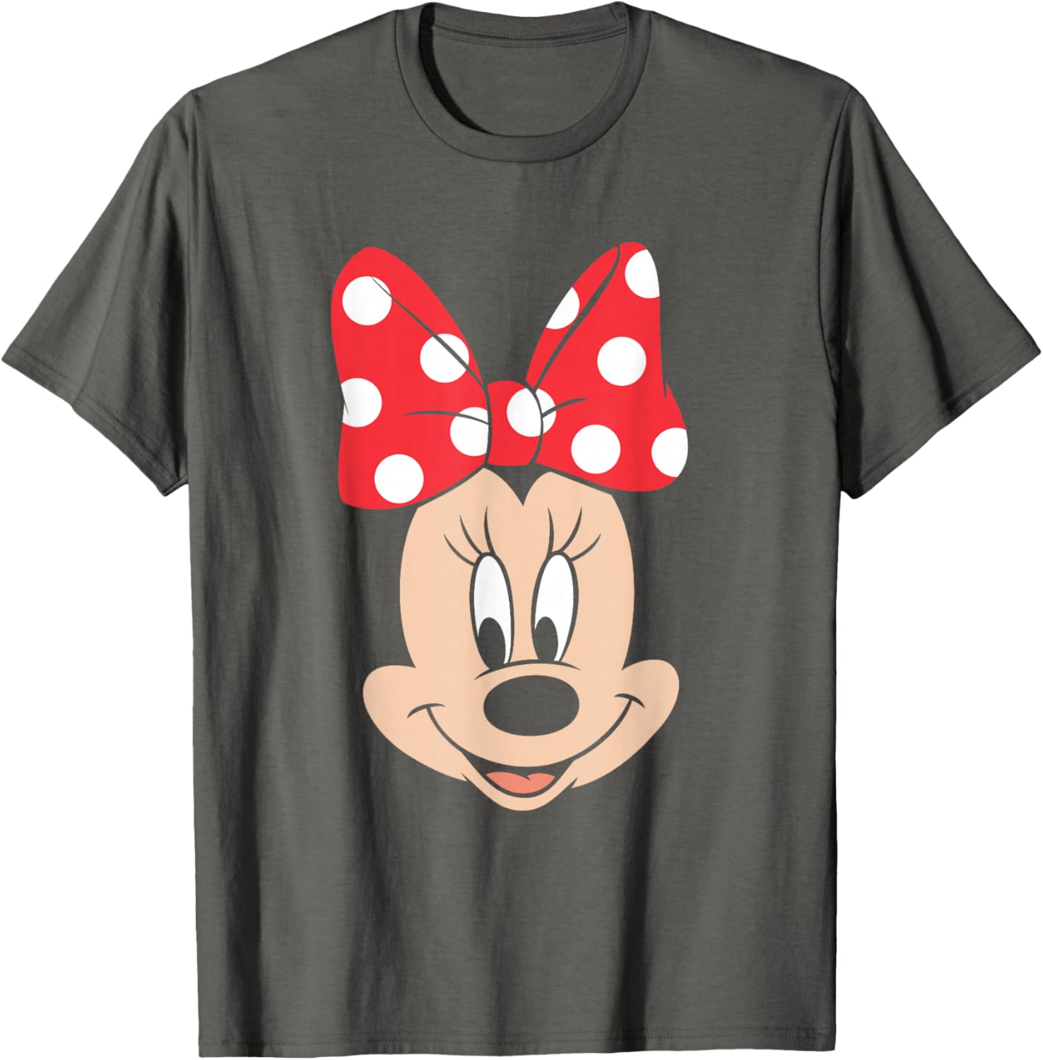 Disney Minnie Mouse Big Face T-Shirt with Polka Dot Bow for Kids - 5