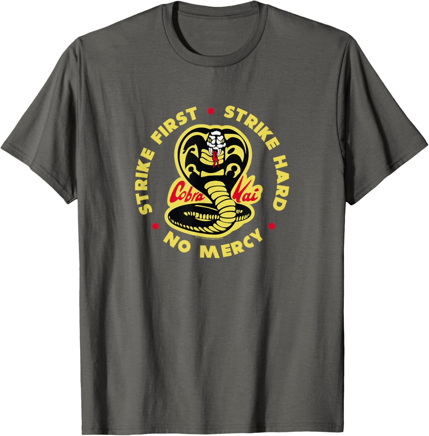 Cobra Kai Strike First Logo T-Shirt for Fans of the Hit TV Show - 5