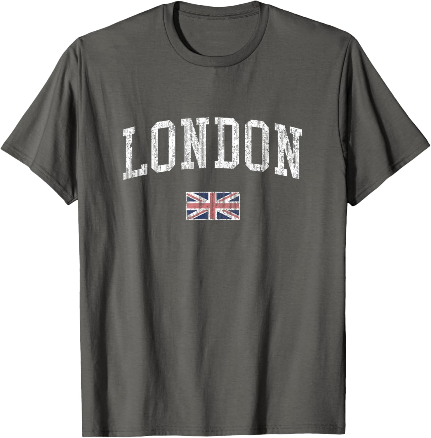London Vintage Sports T-Shirt with British Flag Design for Men and Women - 19