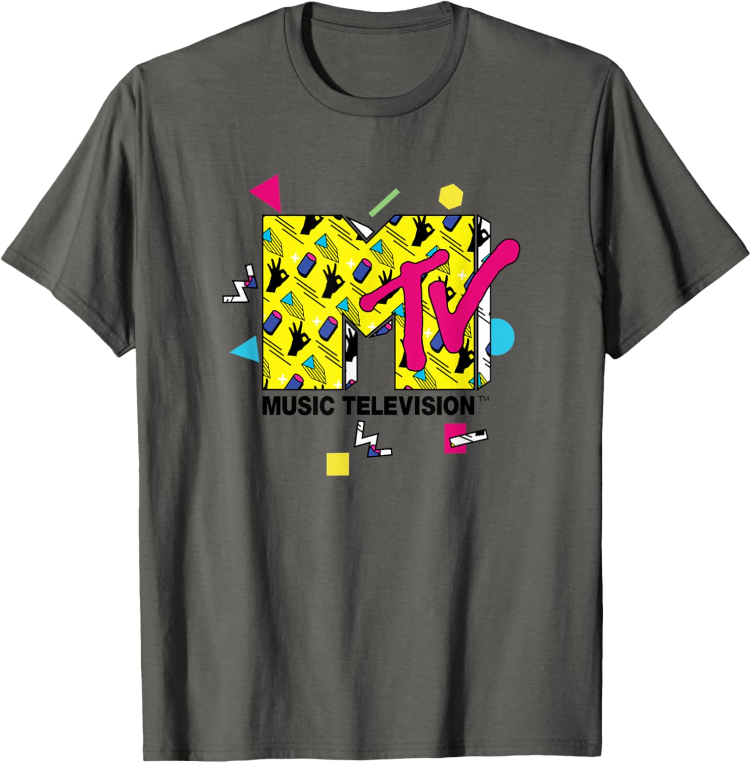 Mademark x MTV Official Logo T-Shirt with 80s 90s Party Art Design - 15