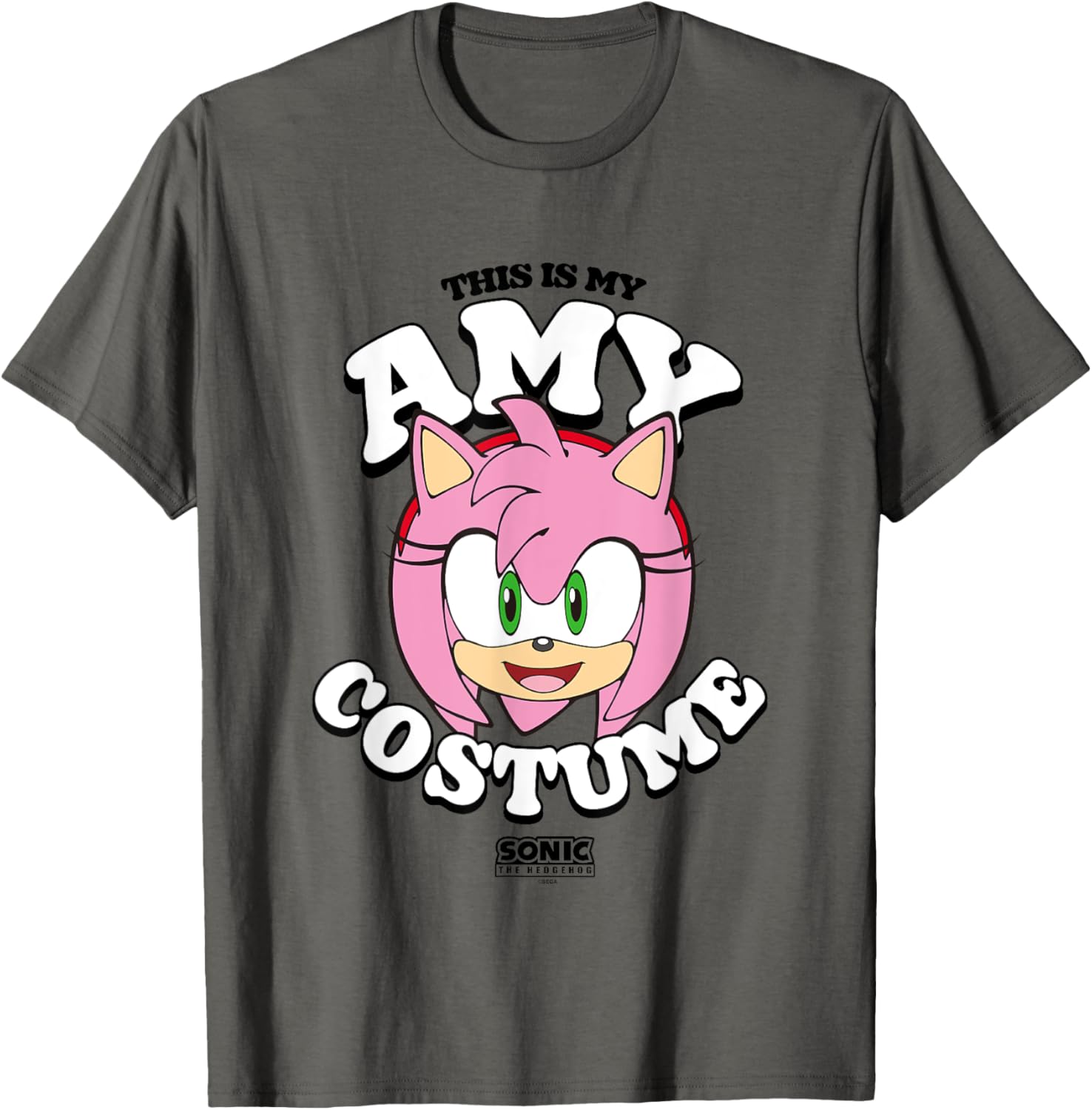 Sonic The Hedgehog Halloween Amy Costume T-Shirt for Fun Celebrations - 7