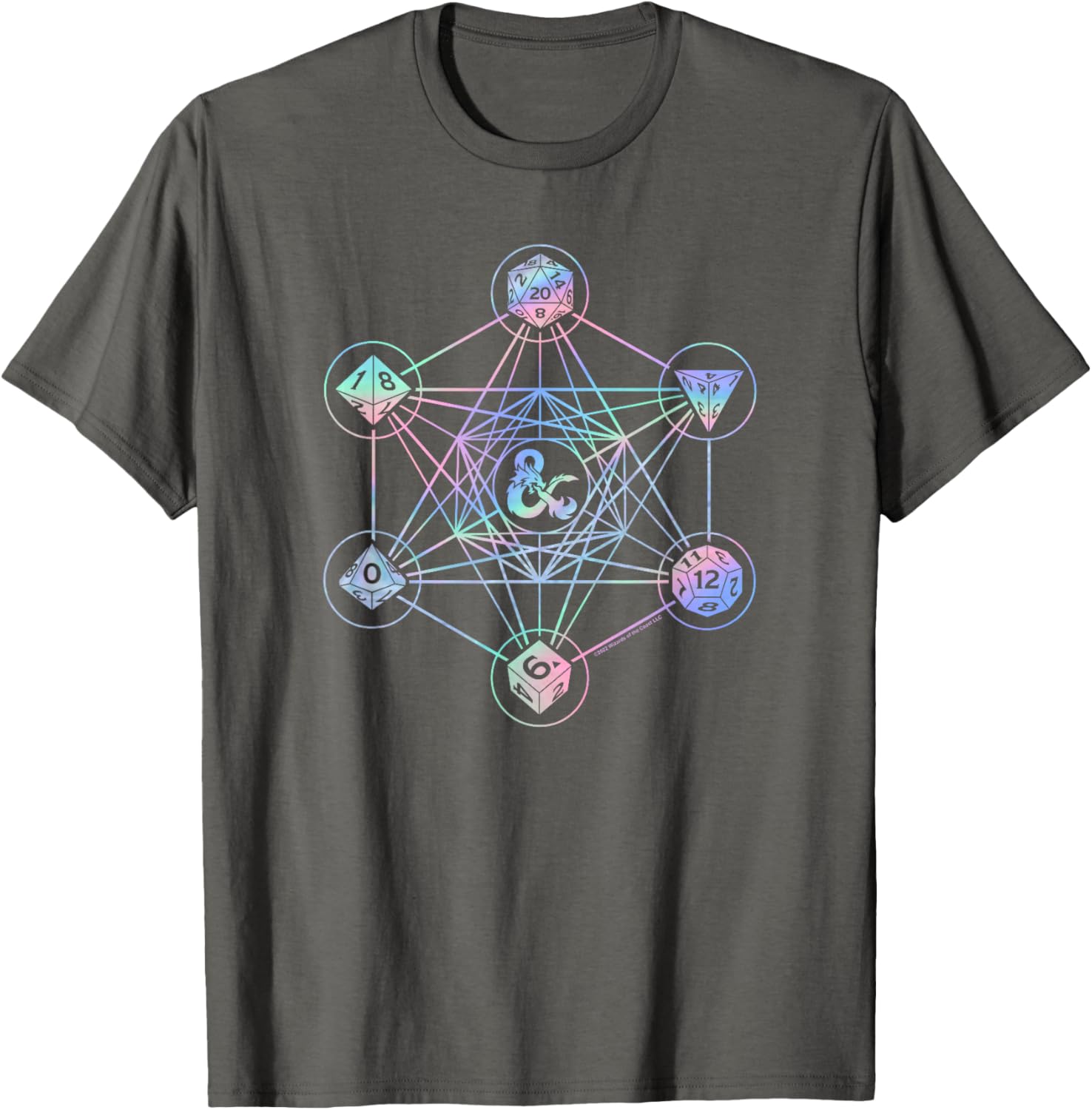 Dungeons and Dragons Geometric Hologram Logo T-Shirt for Gamers - 13