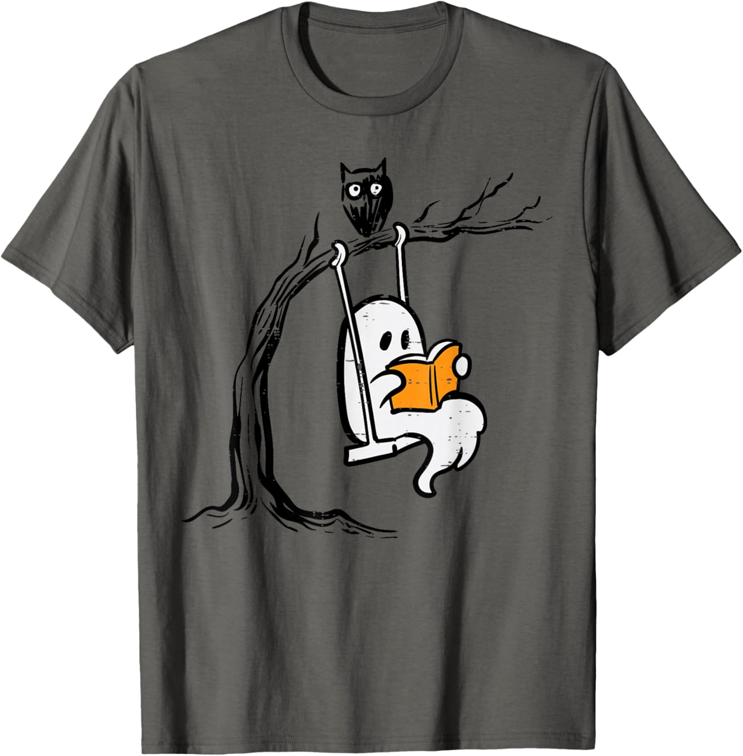 Vintage Halloween Ghost Swing T-Shirt for Women, Kids, and Men - 1