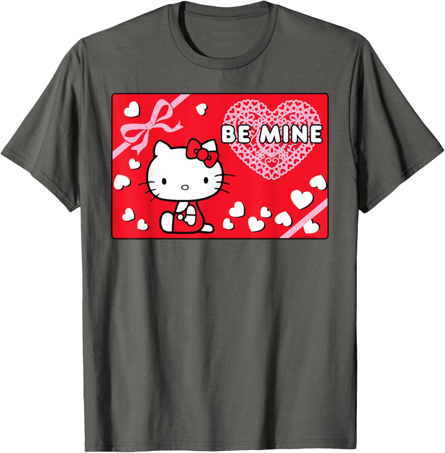 Cute Hello Kitty Valentine's Day Be Mine T-Shirt for Kids and Adults - 4