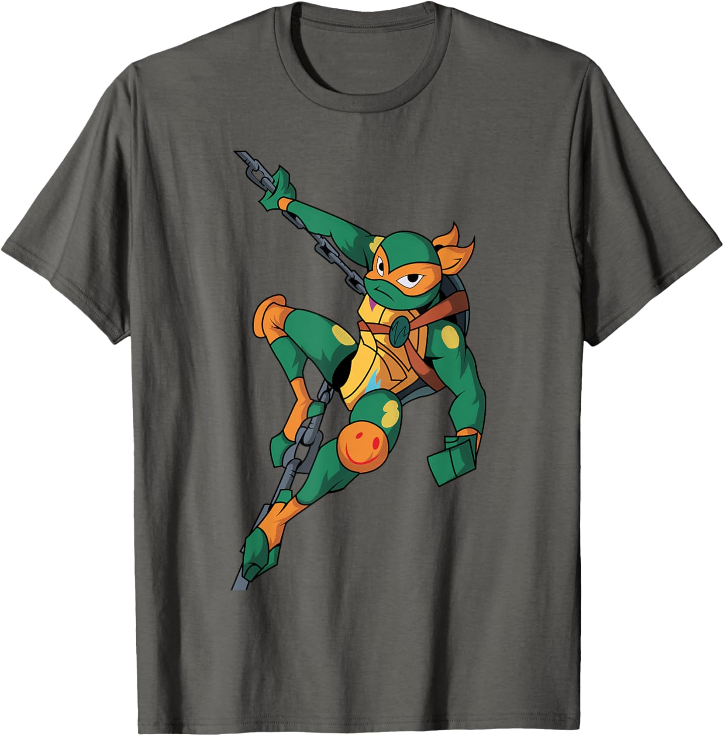 Mademark TMNT Mikey Action Pose T-Shirt - Fun Casual Wear for Fans - 4