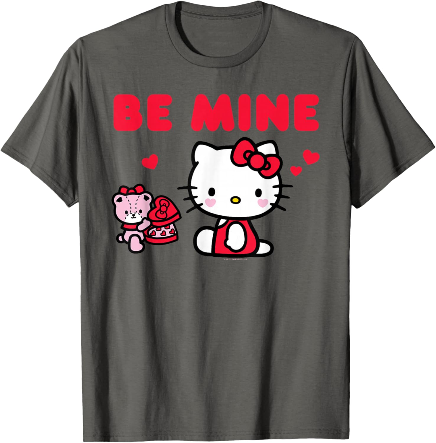 Cute Hello Kitty Be Mine Chocolates T-Shirt for Valentine's Day Fun - 7