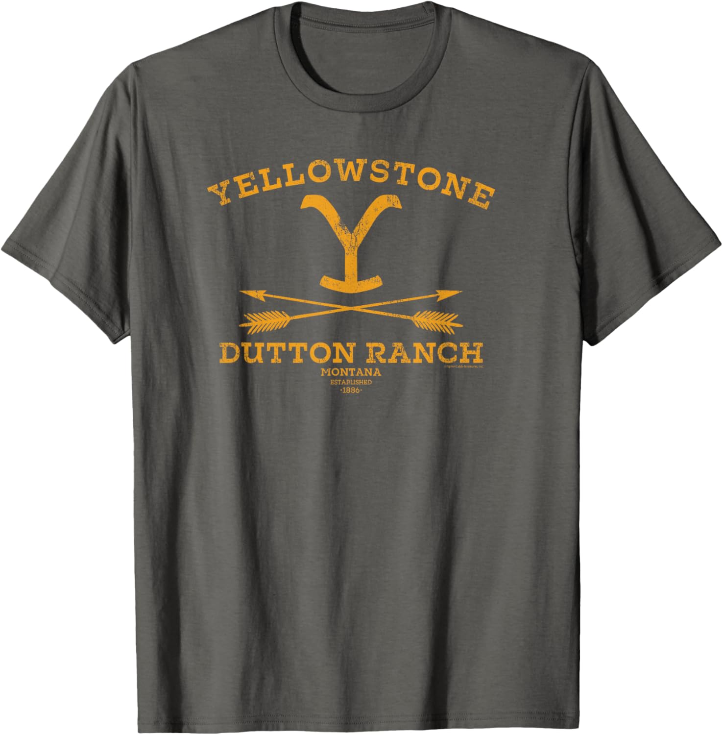 Yellowstone Dutton Ranch Arrows T-Shirt for Women - Black Crew Neck Cotton Blend - 7