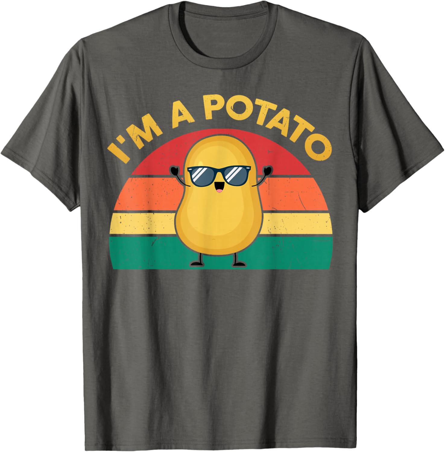 Funny I'm A Potato T-Shirt for Kids - Cute Graphic Tee for Boys and Girls - 16