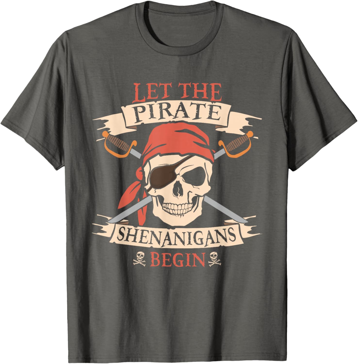 Pirate Shenanigans Skull Bandana Halloween T-Shirt for Boys - 13