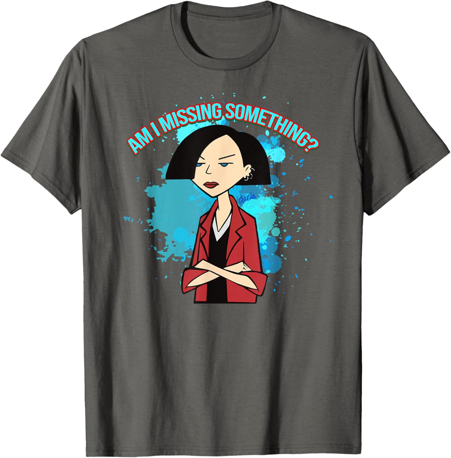 Mademark x Daria Jane Am I Missing Something T-Shirt for Everyday Style - 6
