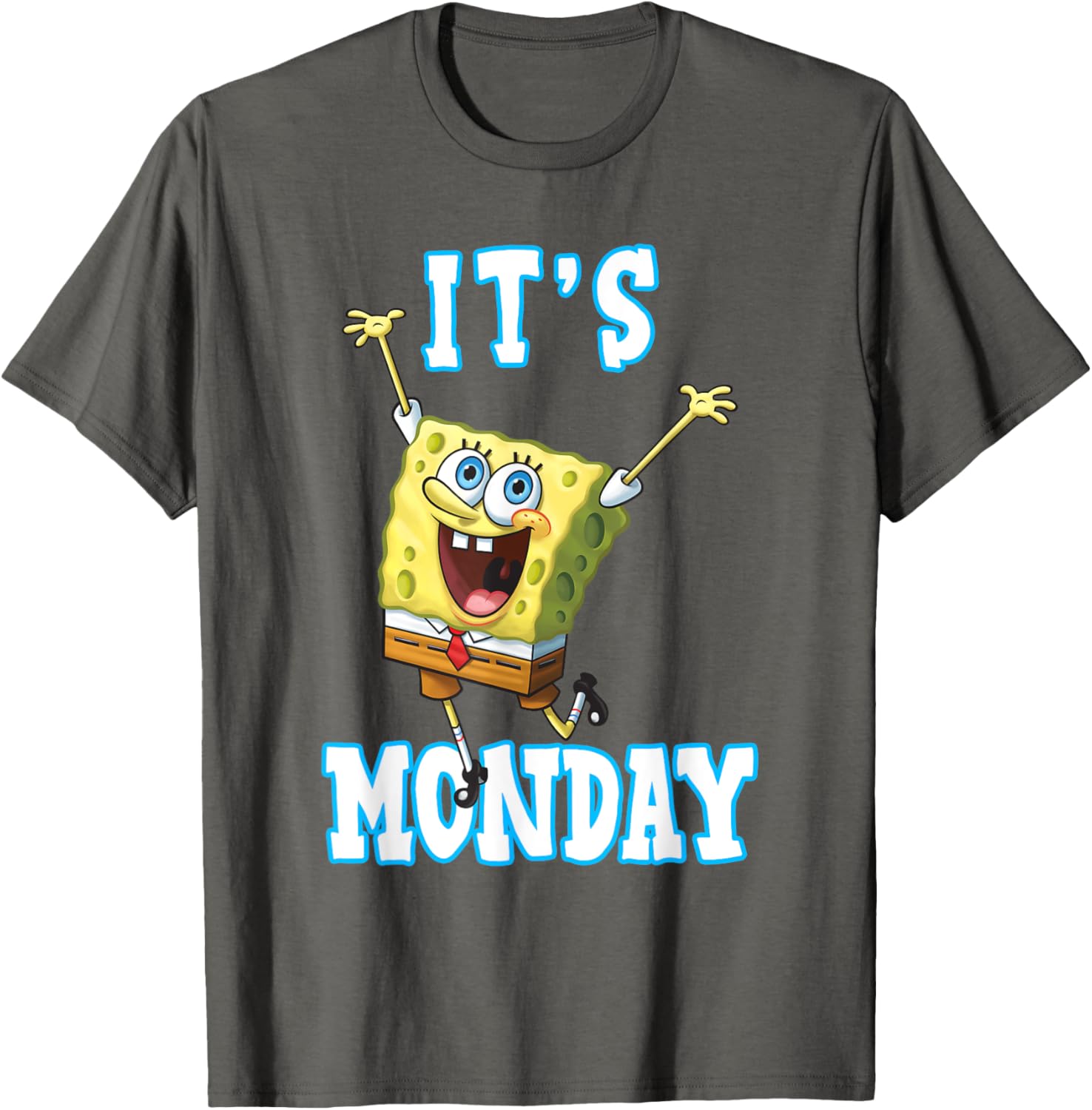 Mademark SpongeBob SquarePants It's Monday T-Shirt for Fun Casual Wear - 6
