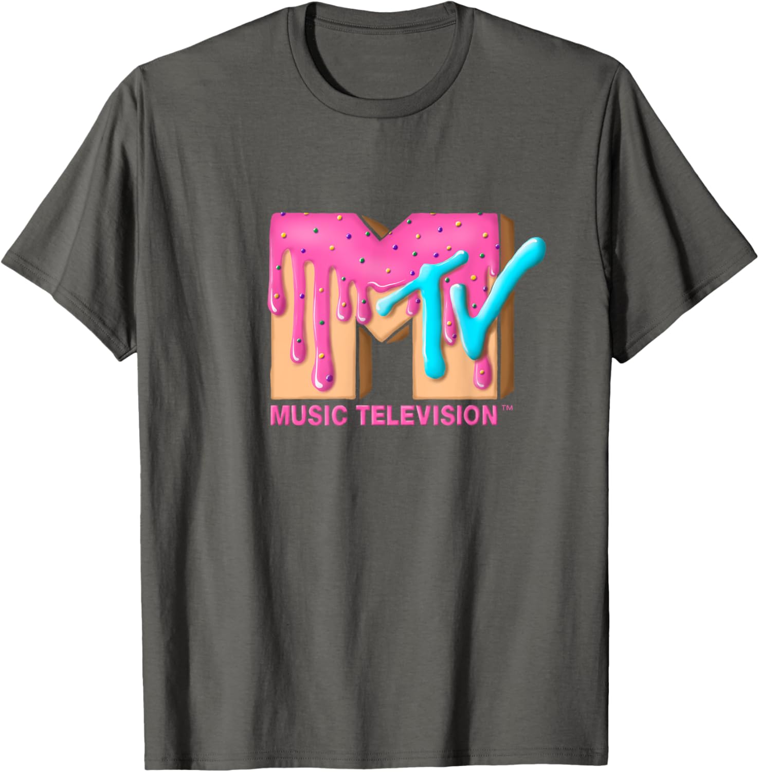 Mademark x MTV Pink Sugar Cream T-Shirt - Stylish & Fun MTV Logo Tee - 5