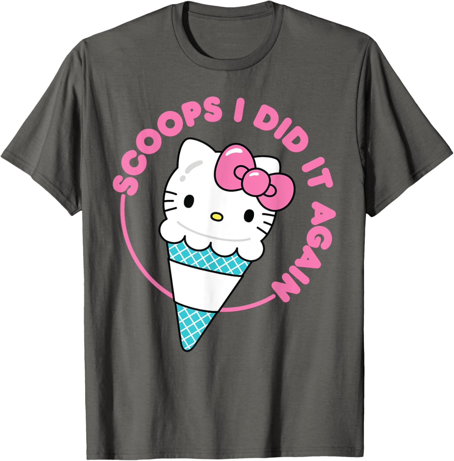 Hello Kitty Ice Cream Cone T-Shirt for Men, Women, Girls & Kids - 21