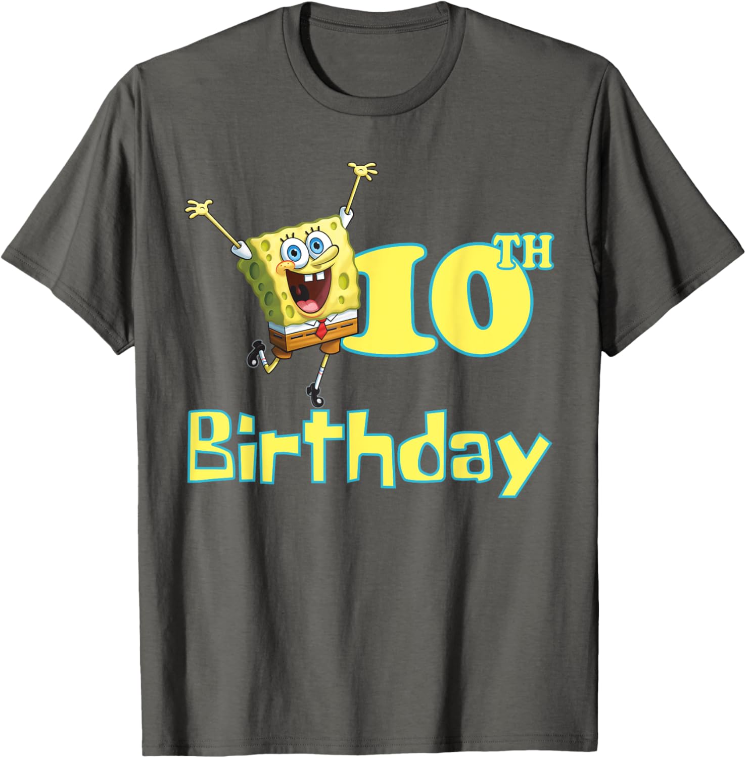 Mademark SpongeBob SquarePants 10th Birthday T-Shirt for Kids and Fans - 21