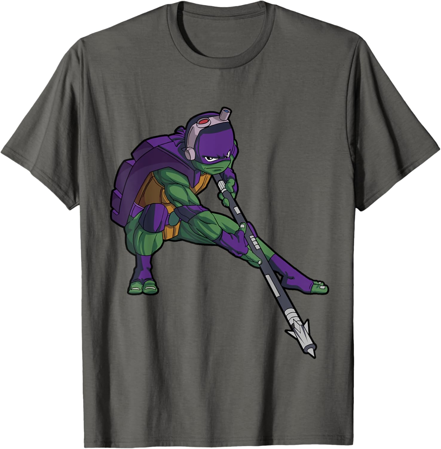Mademark Donnie Whilwind Downward Tech-Bo Staff T-Shirt for TMNT Fans - 1
