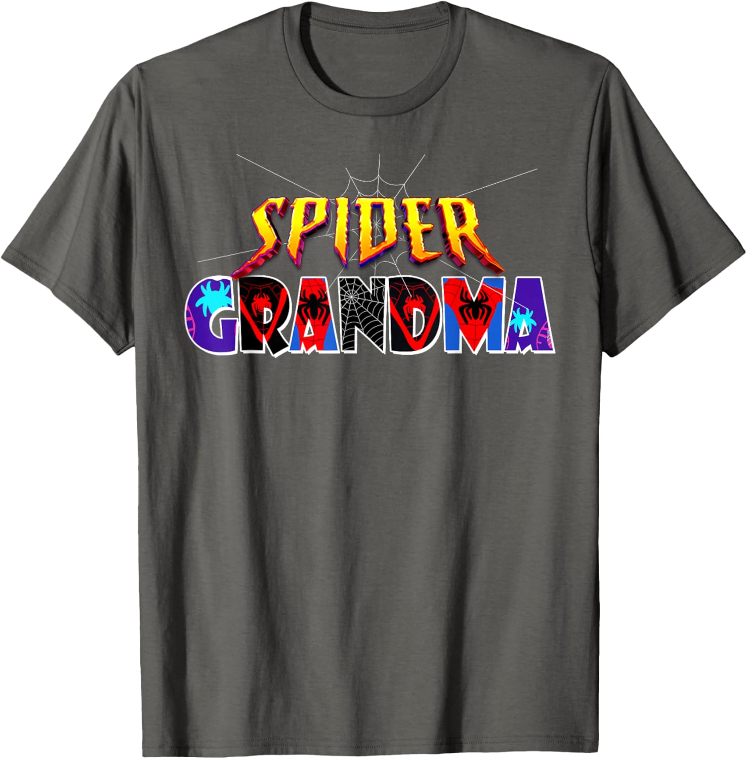 Cute Spider Grandma Shirt for Birthday Mothers Day and Halloween Fun - 13