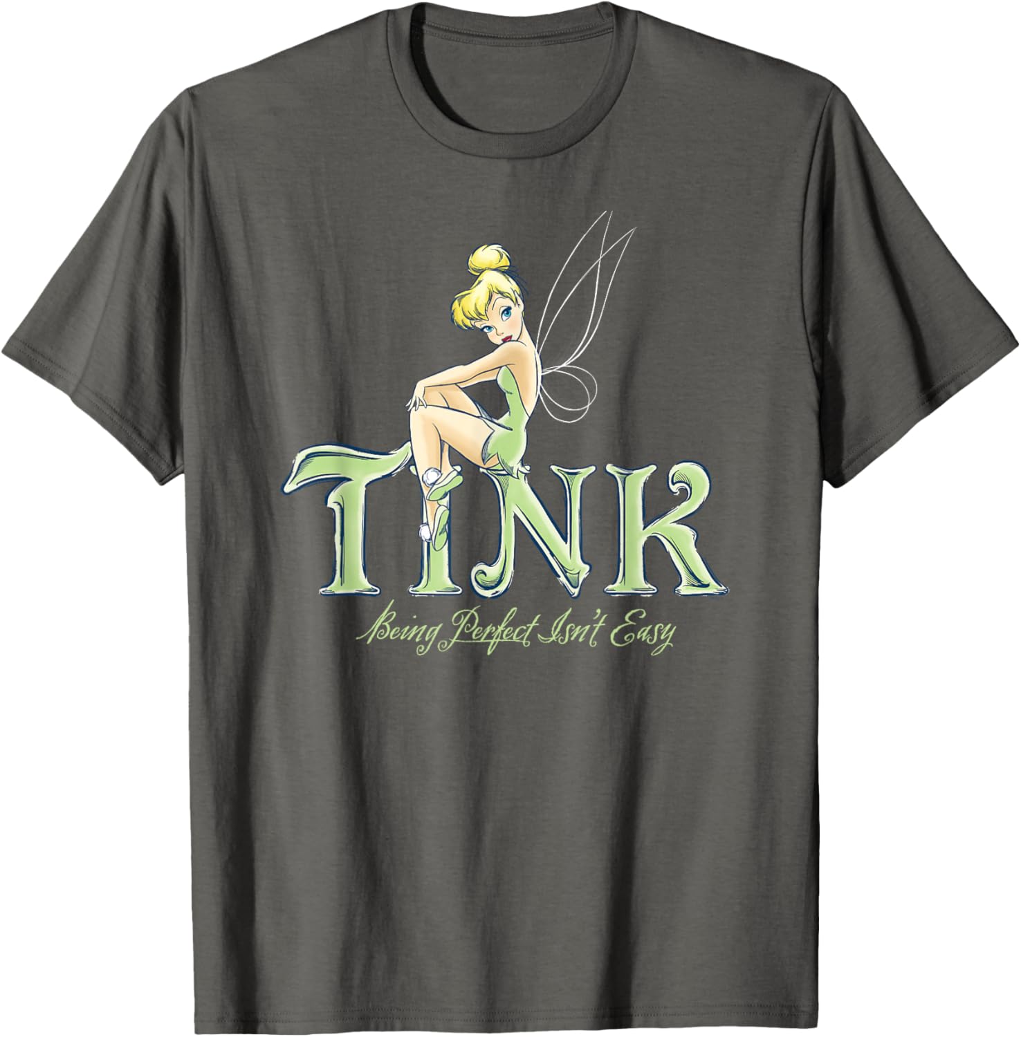 Disney Tinker Bell Perfect Isn't Easy T-Shirt - Cute Peter Pan Apparel - 15