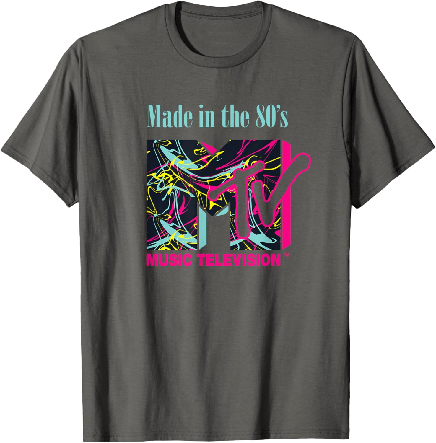 Mademark x MTV Funky New Wave Lines Logo T-Shirt for Trendy Style - 4