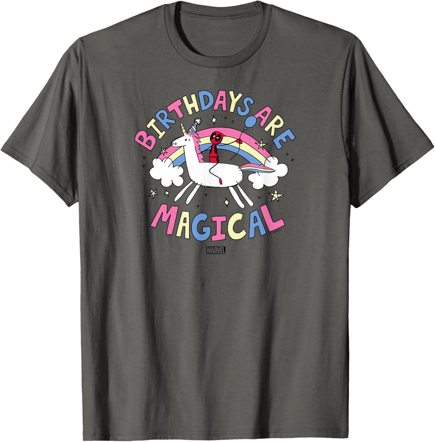 Deadpool Birthdays Are Magical T-Shirt Fun Gift for Marvel Fans - 7