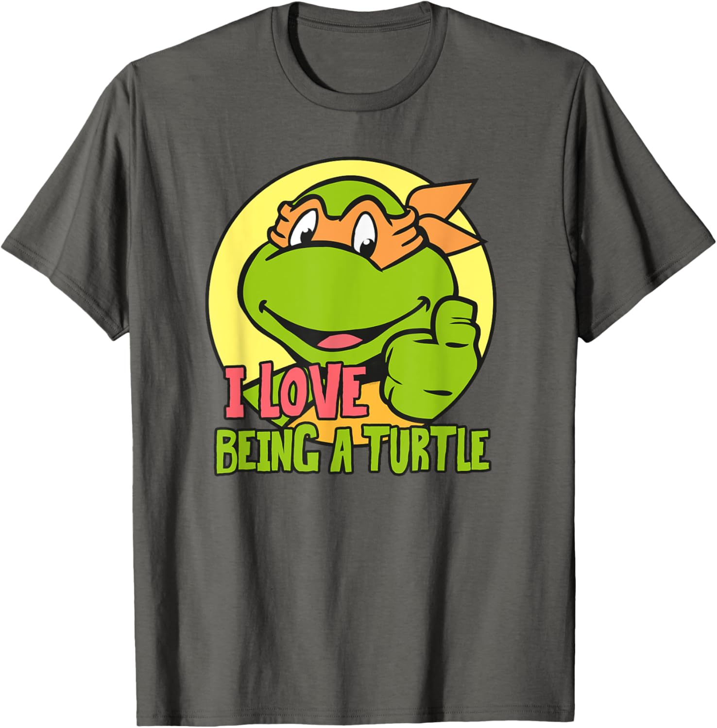 Mademark Teenage Mutant Ninja Turtles Michelangelo Love Being a Turtle T-Shirt - 3