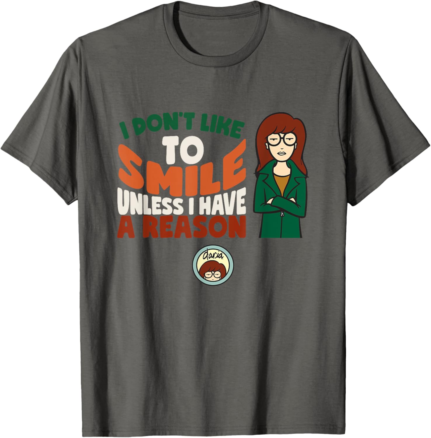 Mademark x Daria I Don't Like To Smile T-Shirt for Trendy Style - 2