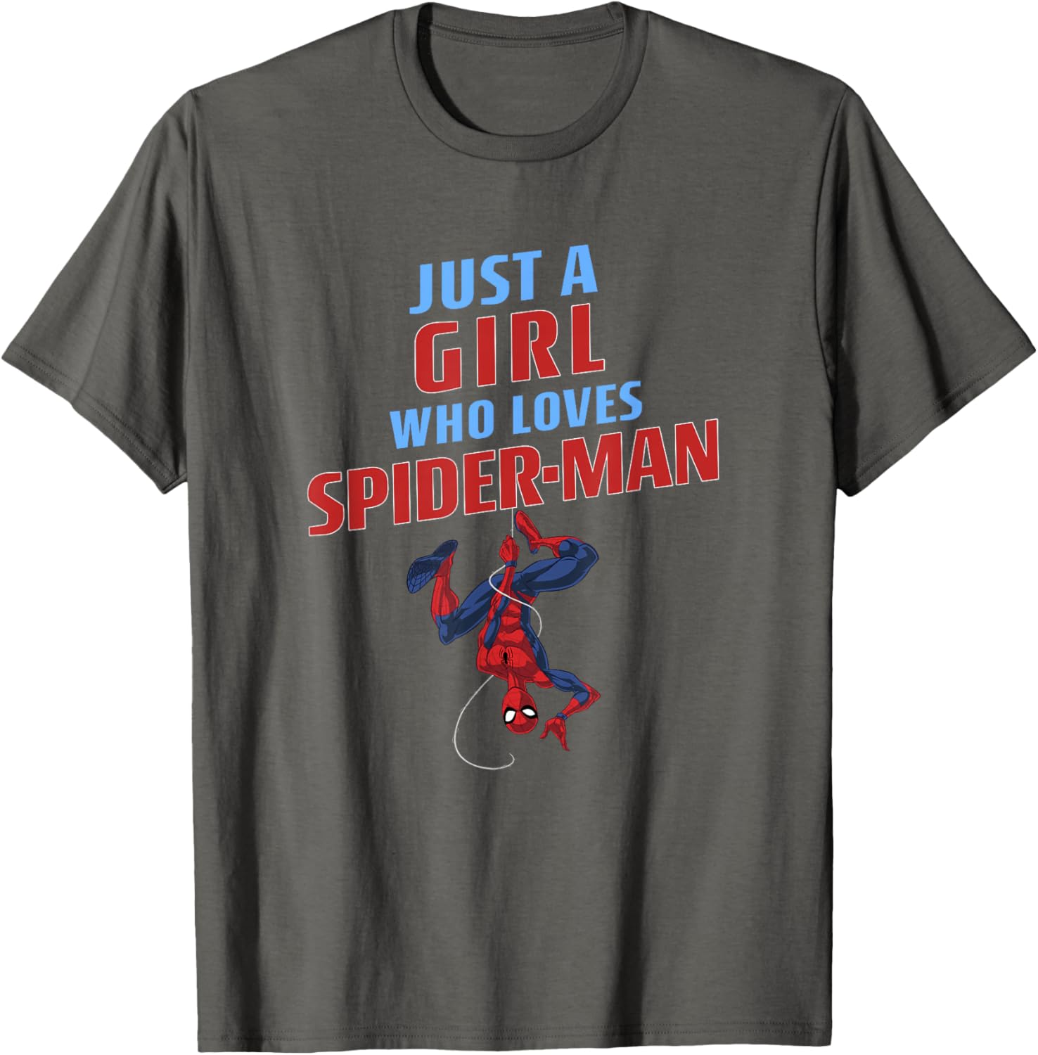 Just A Girl Who Loves Spider-Man T-Shirt - Classic Marvel Apparel - 9