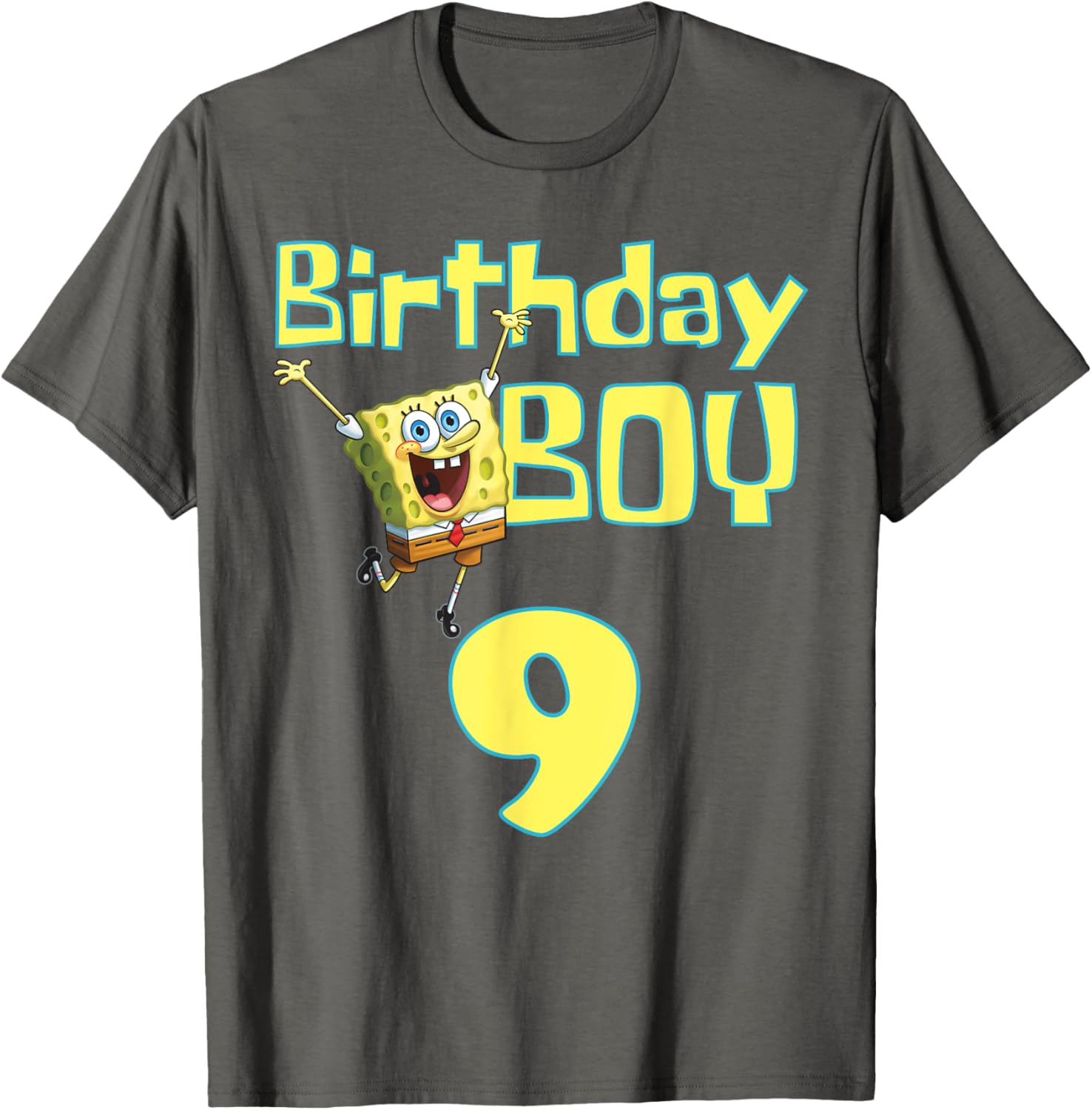 Mademark SpongeBob SquarePants Birthday Boy 9 T-Shirt for Kids - 7