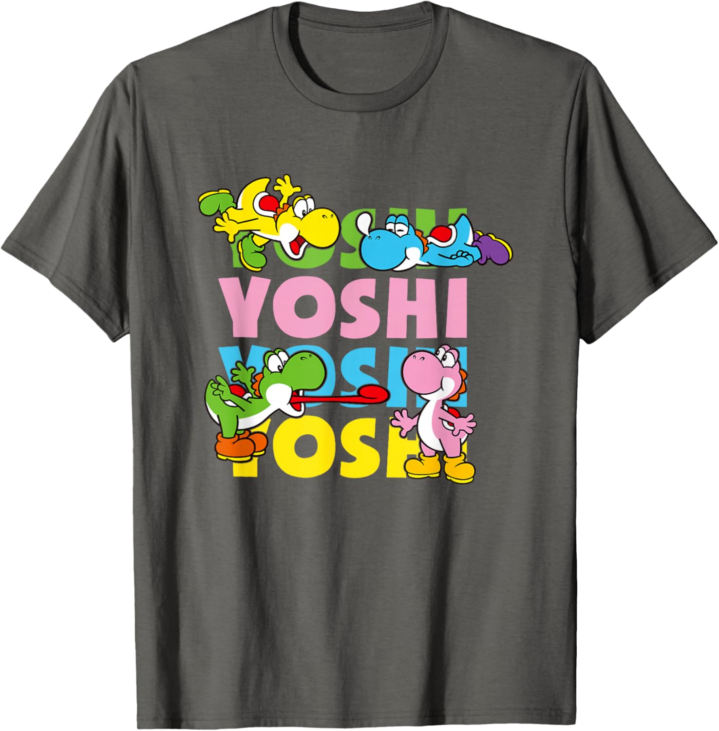 Super Mario Yoshi Pastel Color Icon T-Shirt for Fun Fashion Lovers - 15