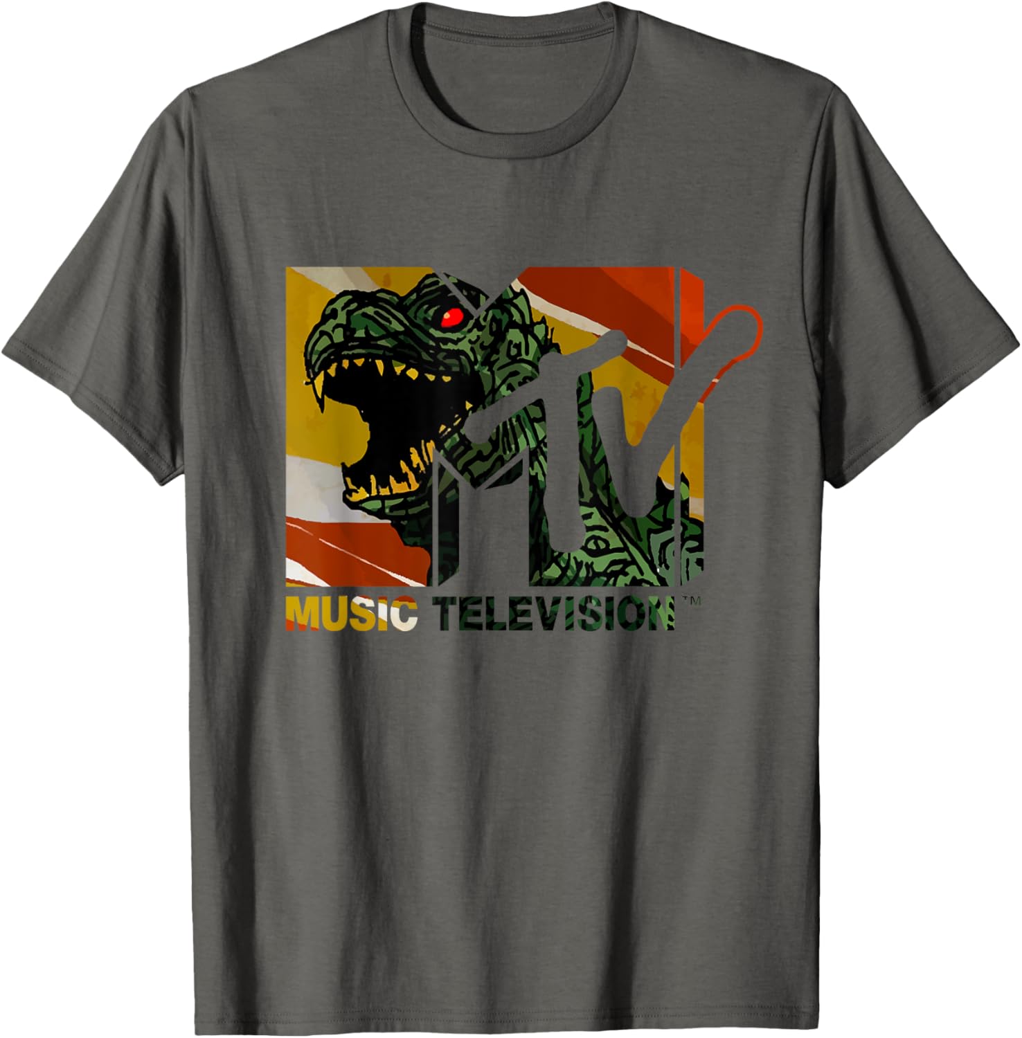 Mademark x MTV Vintage Logo Monster Graphic T-Shirt for Men & Women - 6