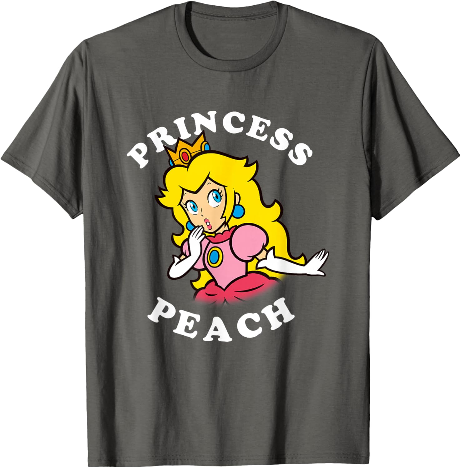 Super Mario Princess Peach Big Portrait T-Shirt for Fans and Collectors - 4