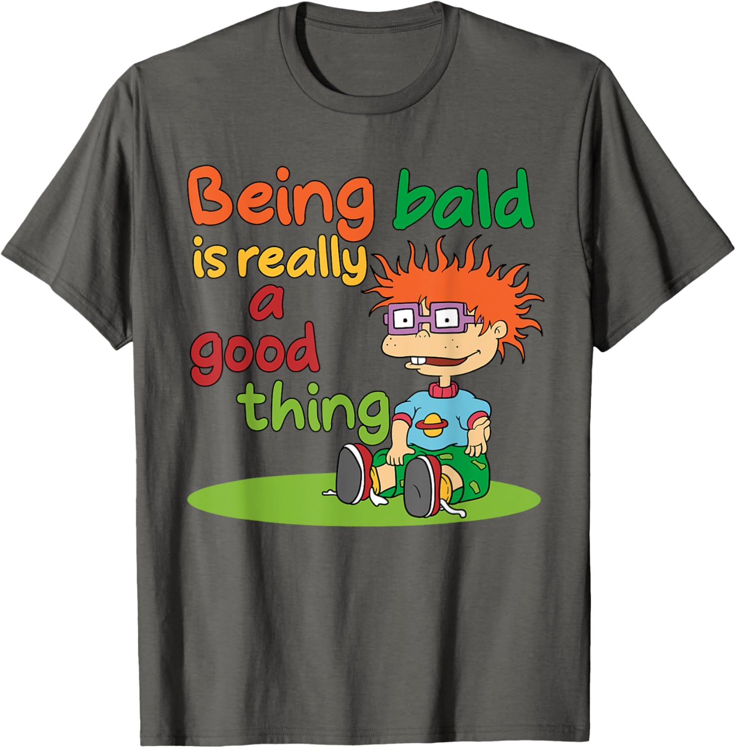Mademark x Rugrats Chuckie Finster Bald is Beautiful T-Shirt for Kids - 1