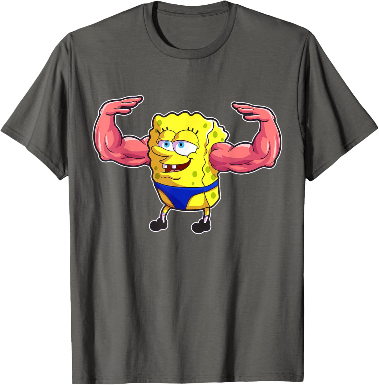 Mademark SpongeBob SquarePants MuscleBob BuffPants T-Shirt for Fans - 8