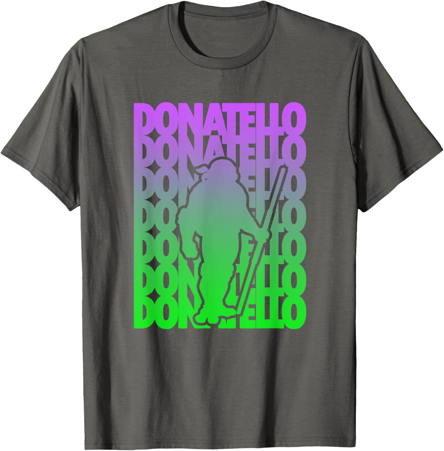 Mademark Teenage Mutant Ninja Turtles Donatello Gradient Silhouette T-Shirt - 4