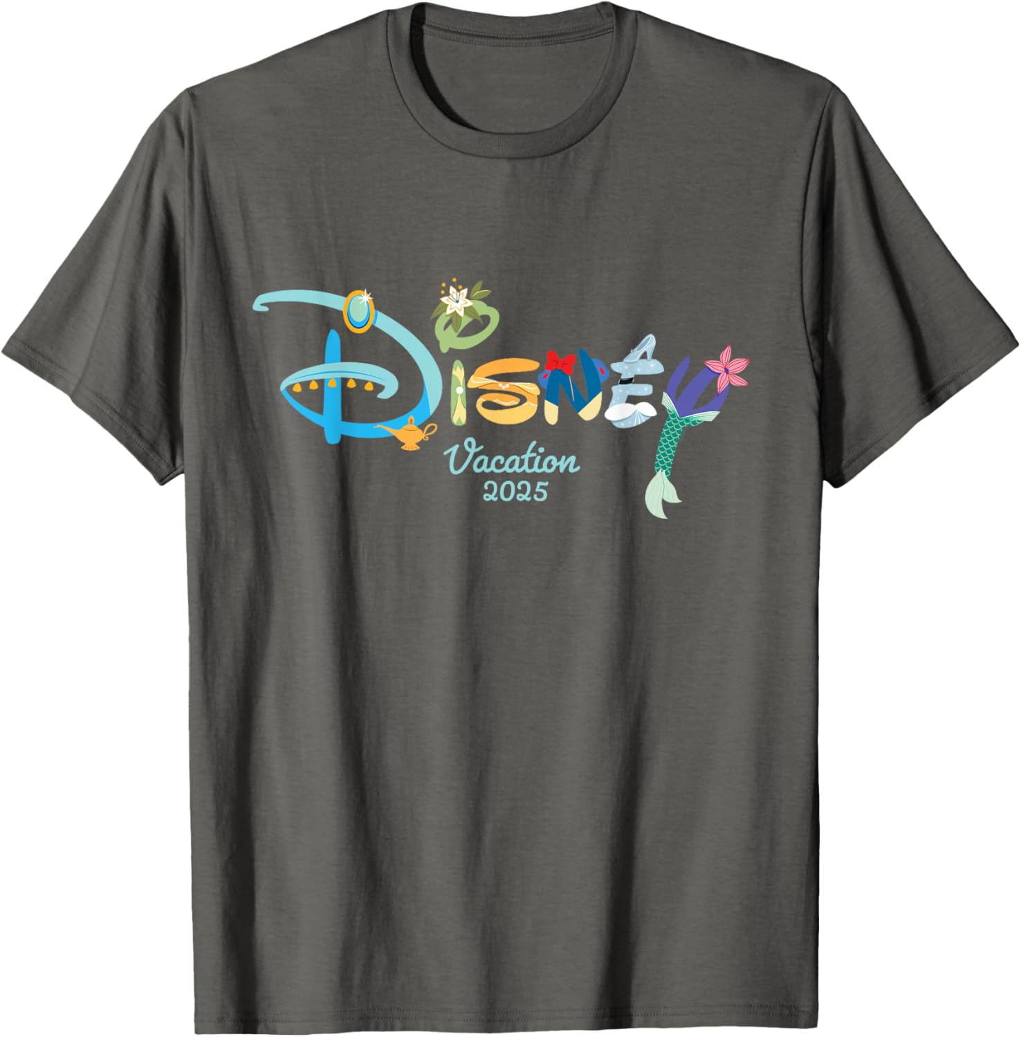 Disney Princess Letters Logo T-Shirt for Magical Disney Vacation 2025 - 2