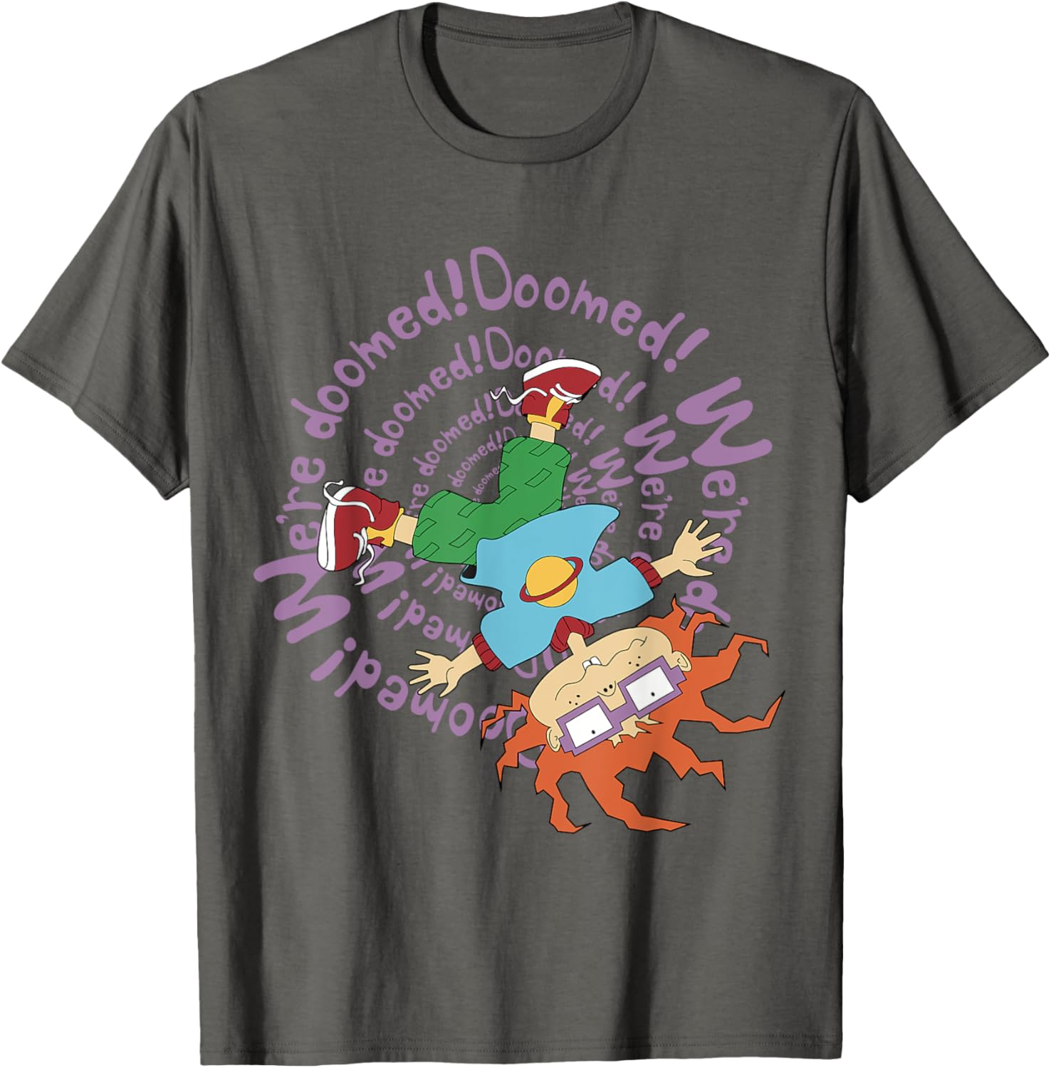 Mademark x Rugrats Chuckie We're Doomed T-Shirt for Fun Nostalgia and Style - 5