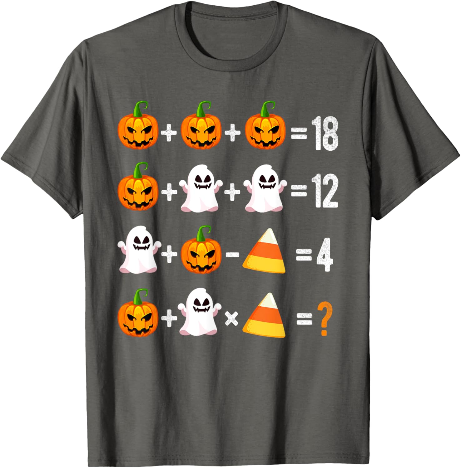 Halloween Order of Operations Math Pumpkin T-Shirt for Teachers - 3