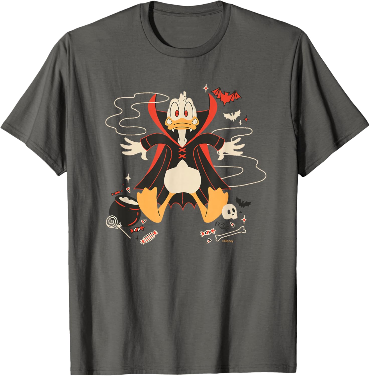 Disney Donald Duck Vampire Halloween T-Shirt for Fun Spooky Style - 10