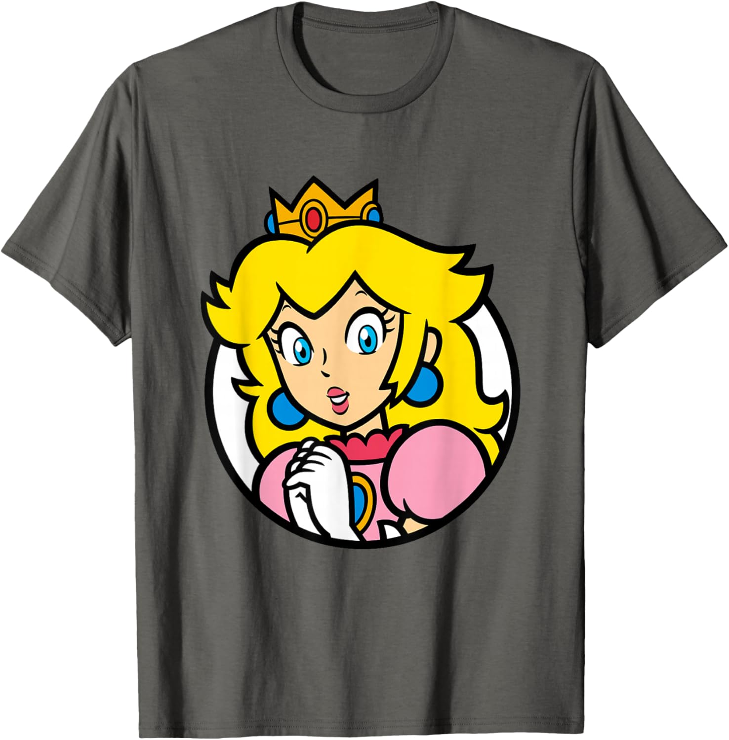 Super Mario Bros Princess Peach Portrait T-Shirt for Fans and Gamers - 11