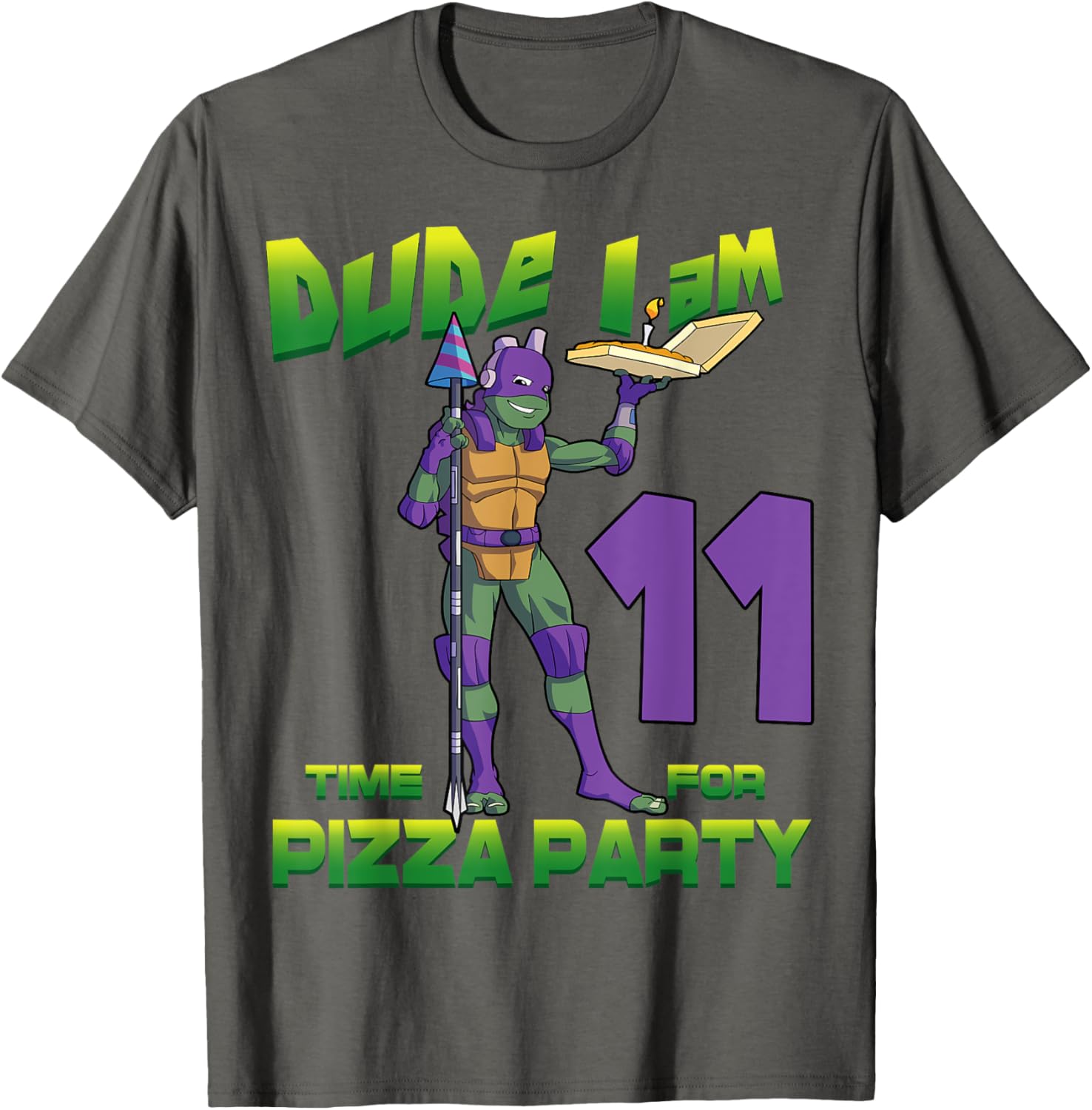 Mademark Teenage Mutant Ninja Turtles Donnie 11th Birthday T-Shirt - 5