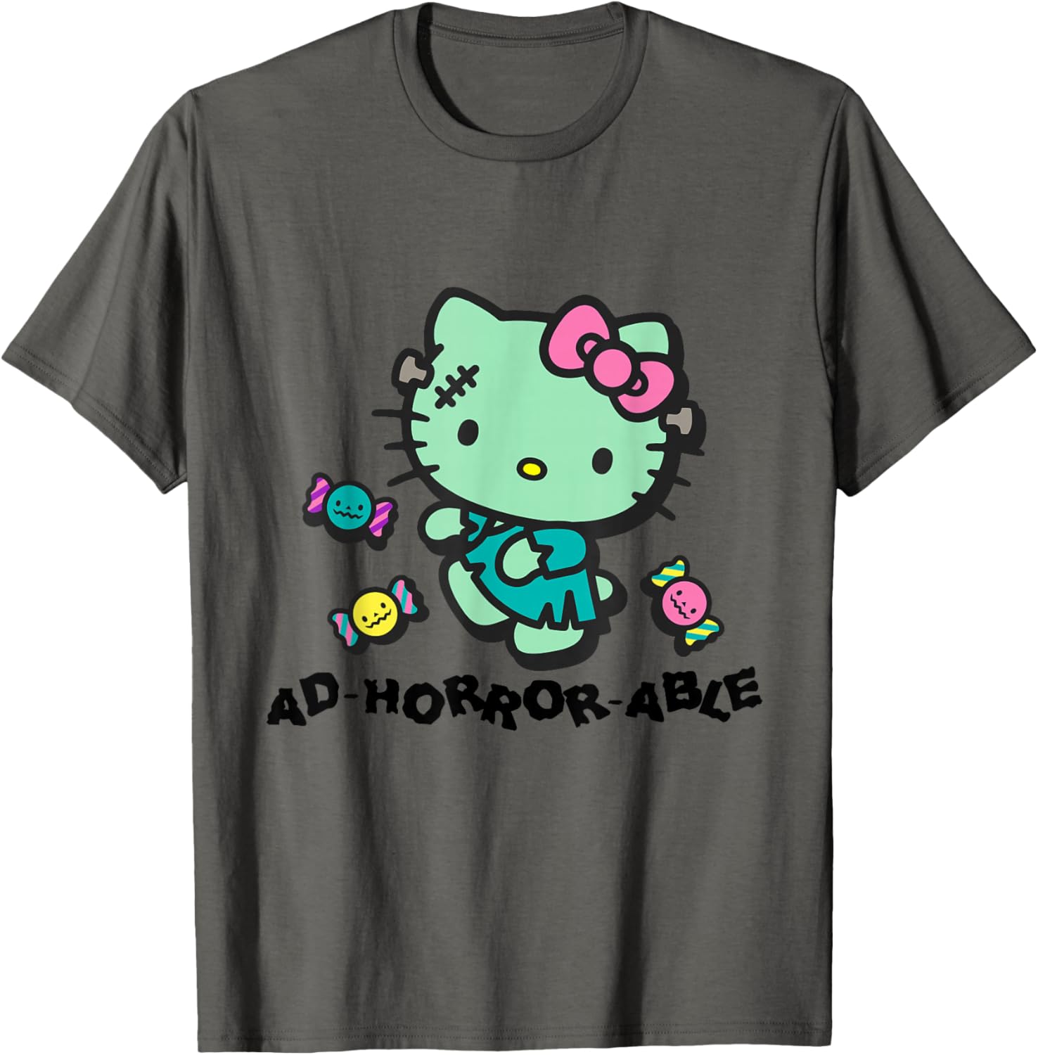 Hello Kitty Horror-Themed T-Shirt Adorable and Fun Fashion Apparel - 4