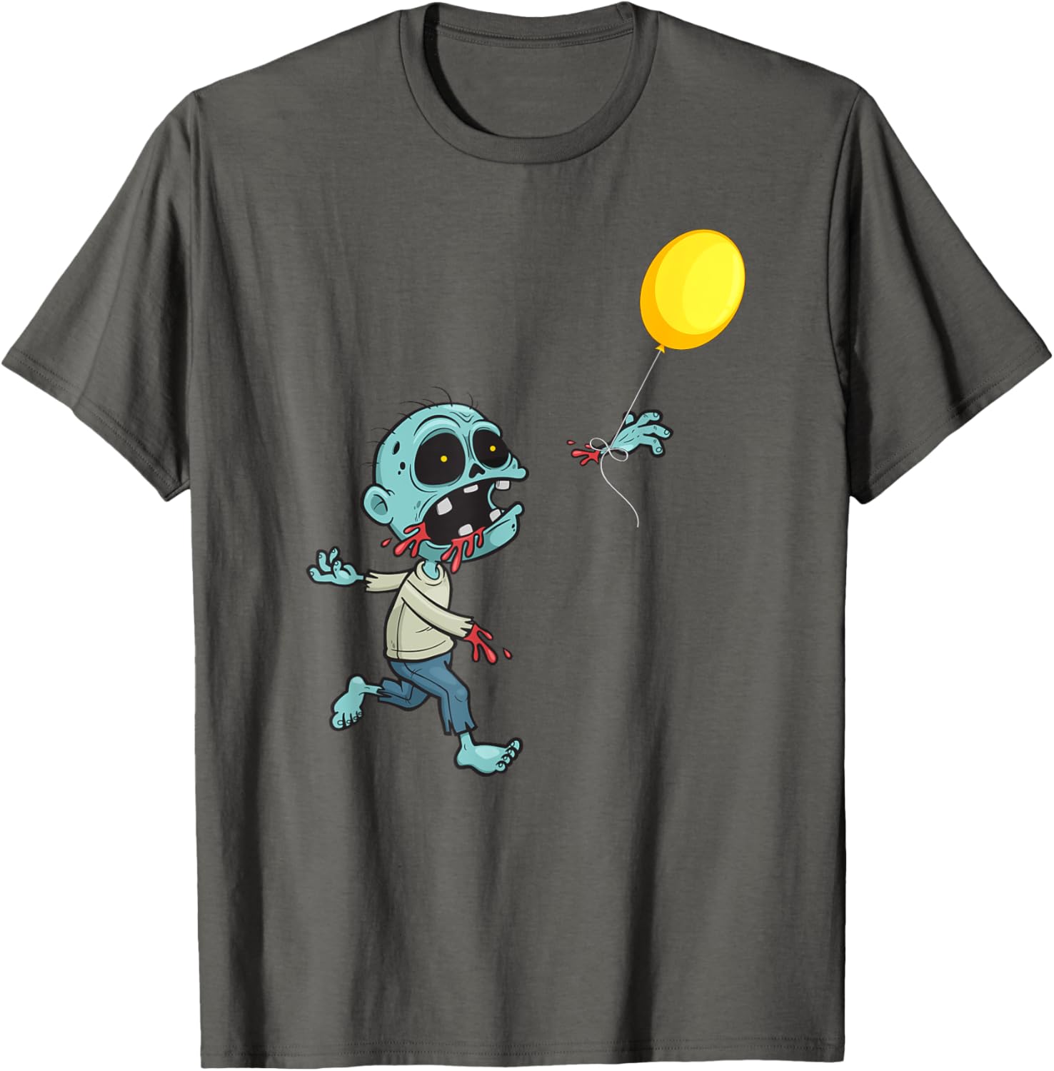 Cute Zombie Birthday Balloon T-Shirt for Kids and Boys Fun Apparel - 2
